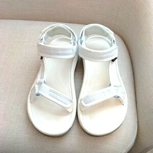 Teva White & Light Blue Sandals
